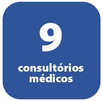 9 consultórios médicos